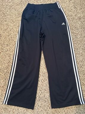 Adidas Men’s Navy Athletic Track Pants with Subtle Logo
